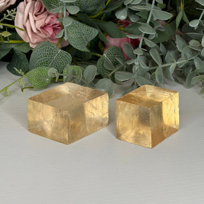 Optical Honey Calcite Freeform