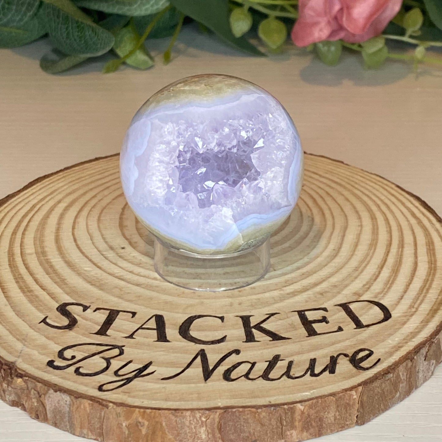 Druzy Blue Lace Agate Sphere