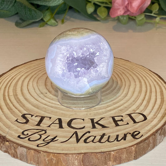 Druzy Blue Lace Agate Sphere