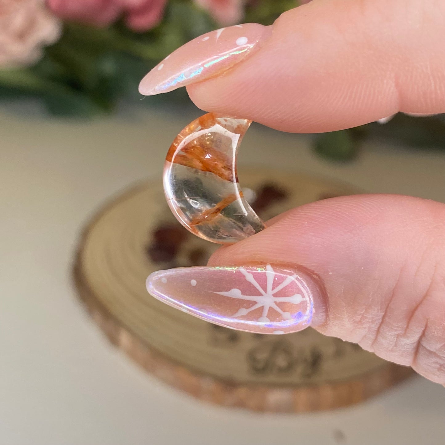 High Quality Fire Quartz Mini Stars & Moons