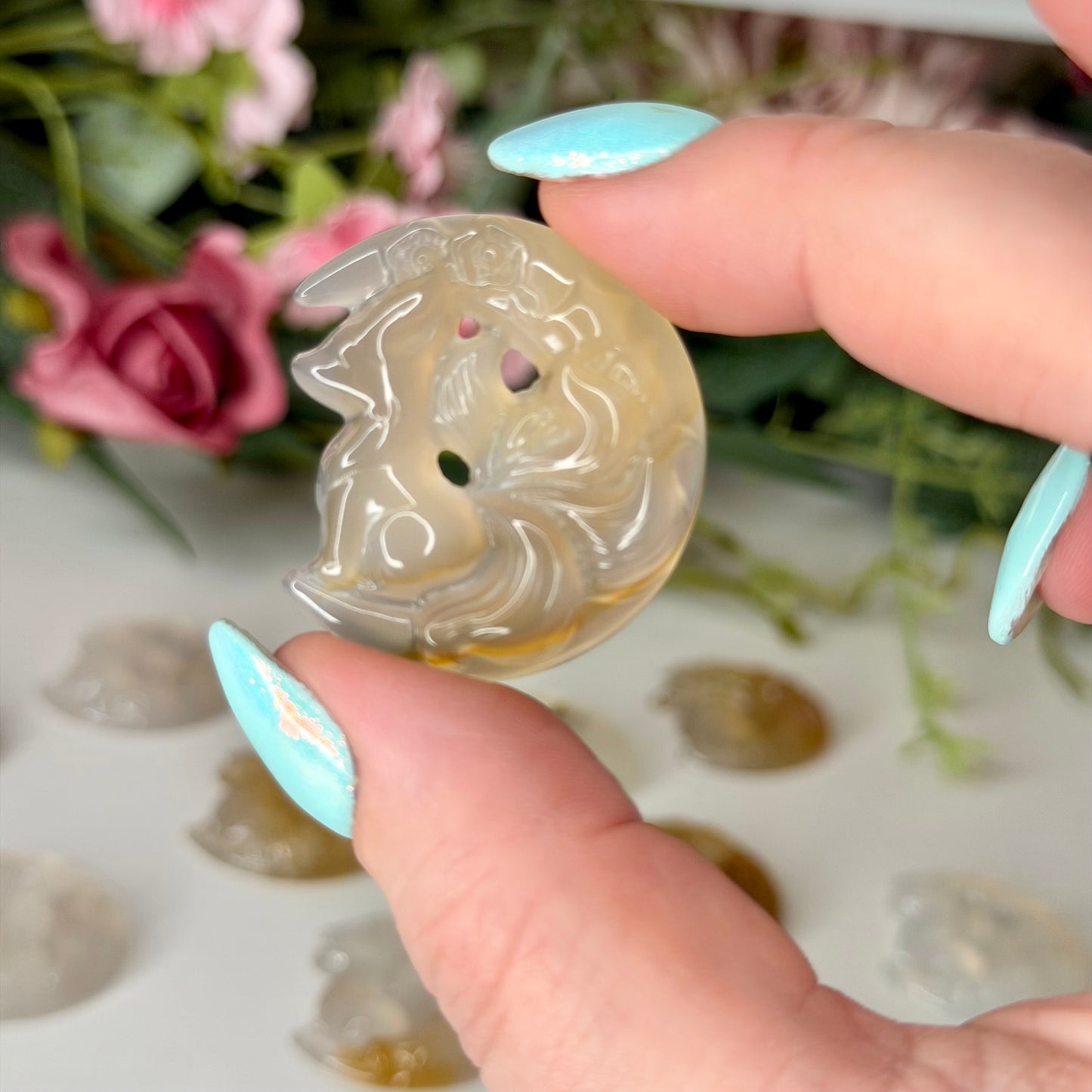 Agate 9 Tailed Fox Moon