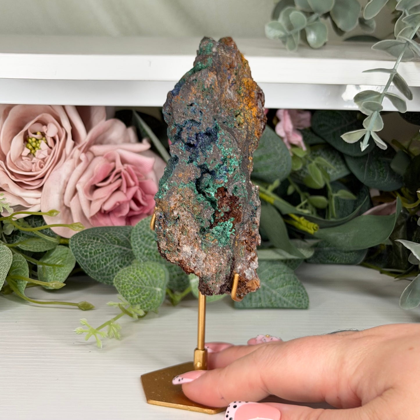 Azurite With Malachite From Indonesia
