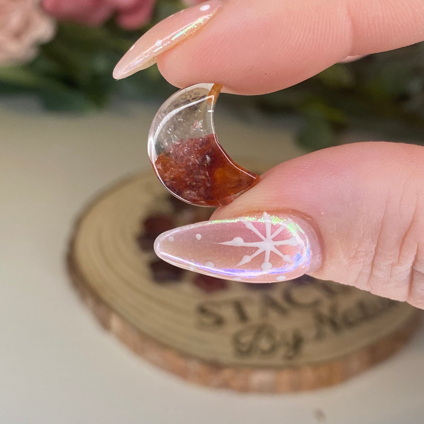 High Quality Fire Quartz Mini Stars & Moons