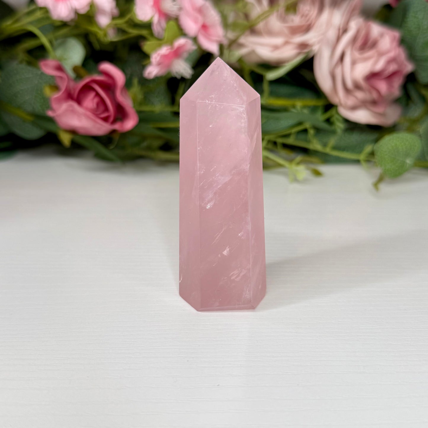 Jelly Rose Quartz Towers