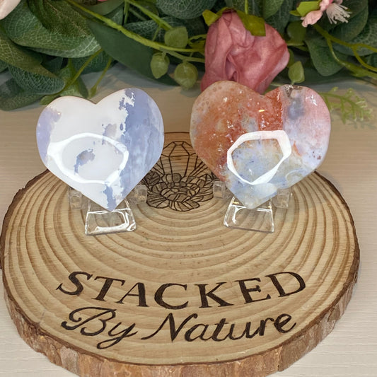 Pastel Ocean Jasper Hearts