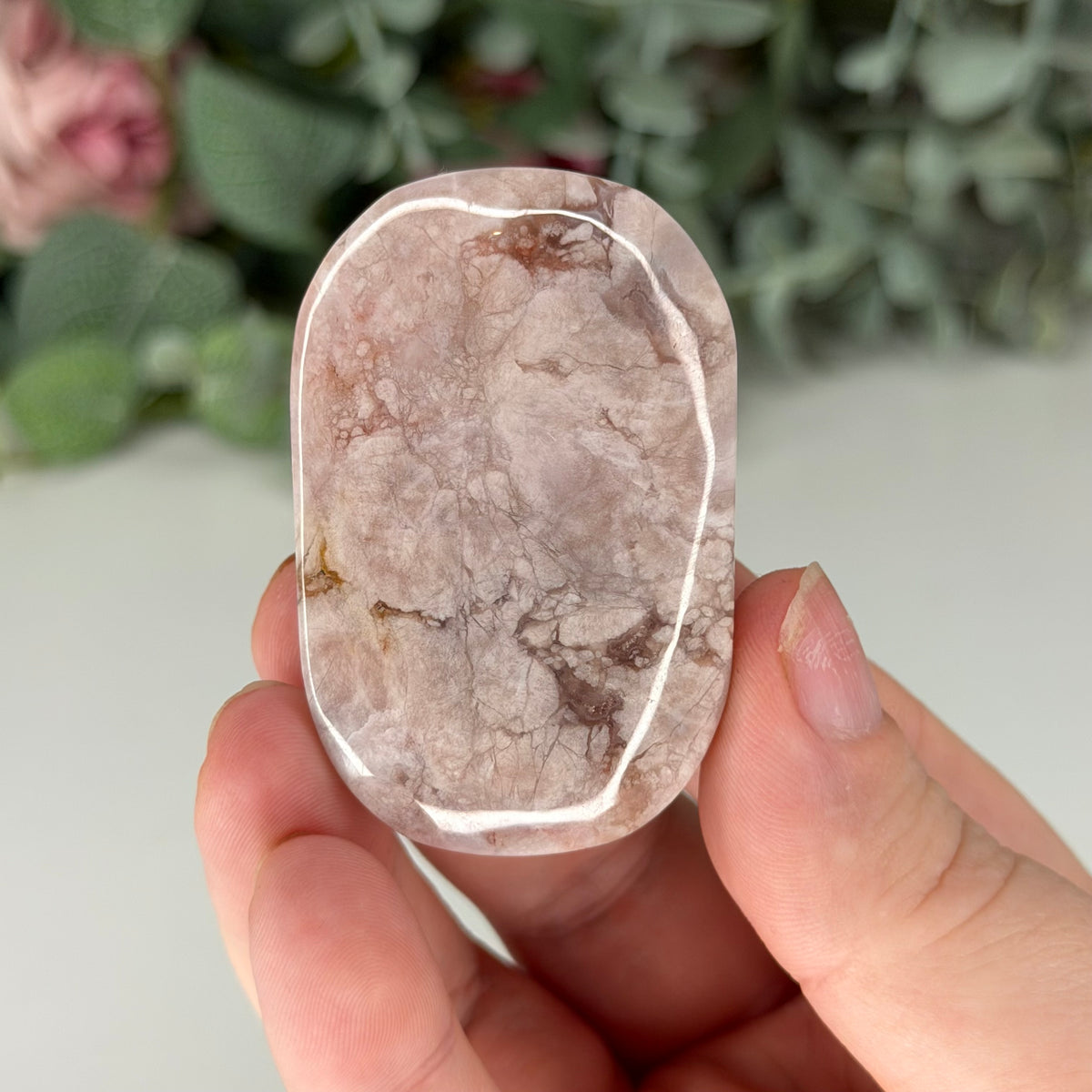 Flower Agate Palmstones