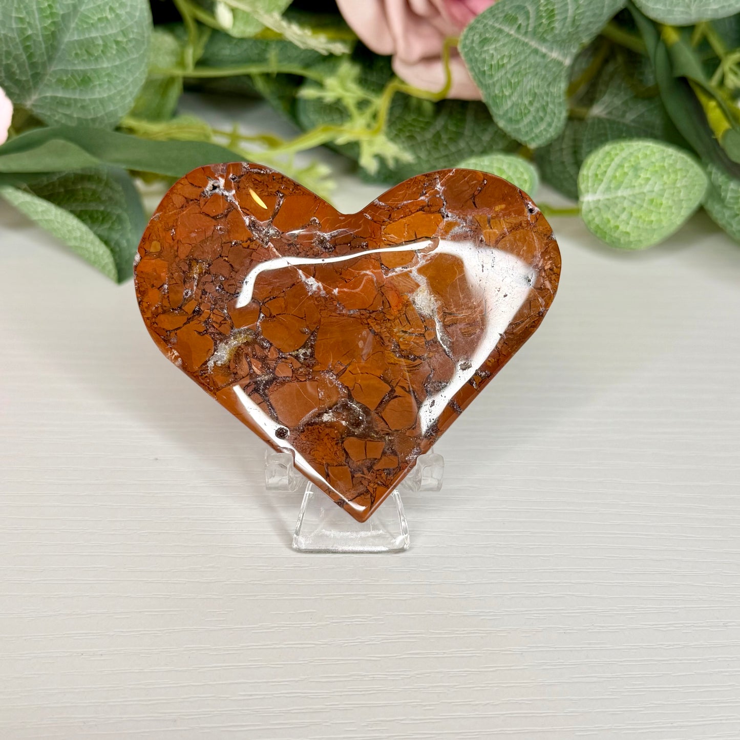 Brecciated Jasper Hearts