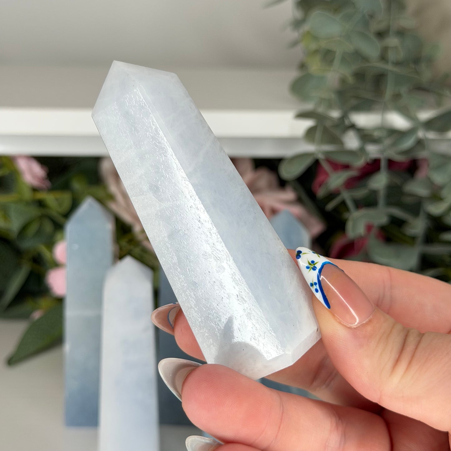 Blue Calcite Towers