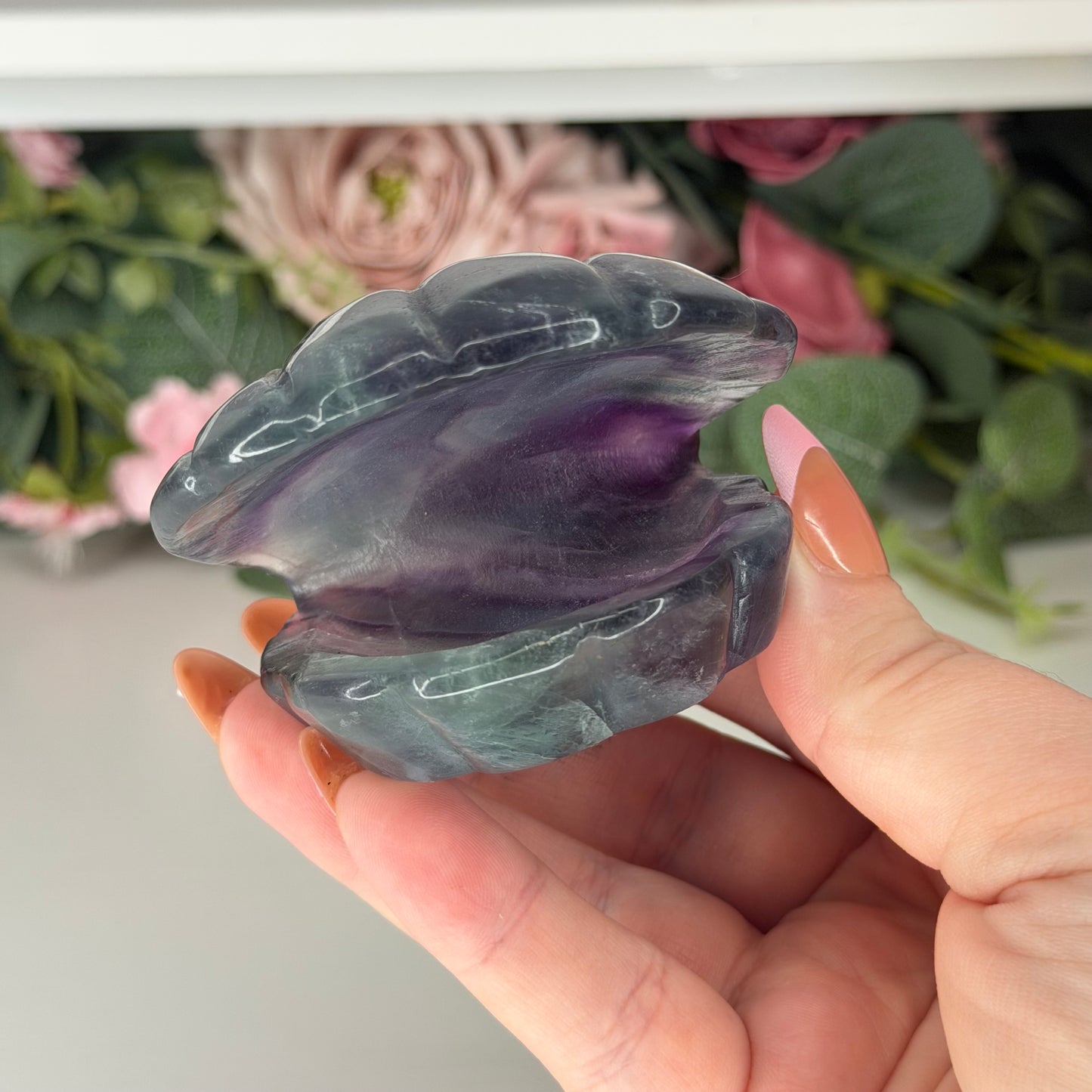 Fluorite Clam Shell