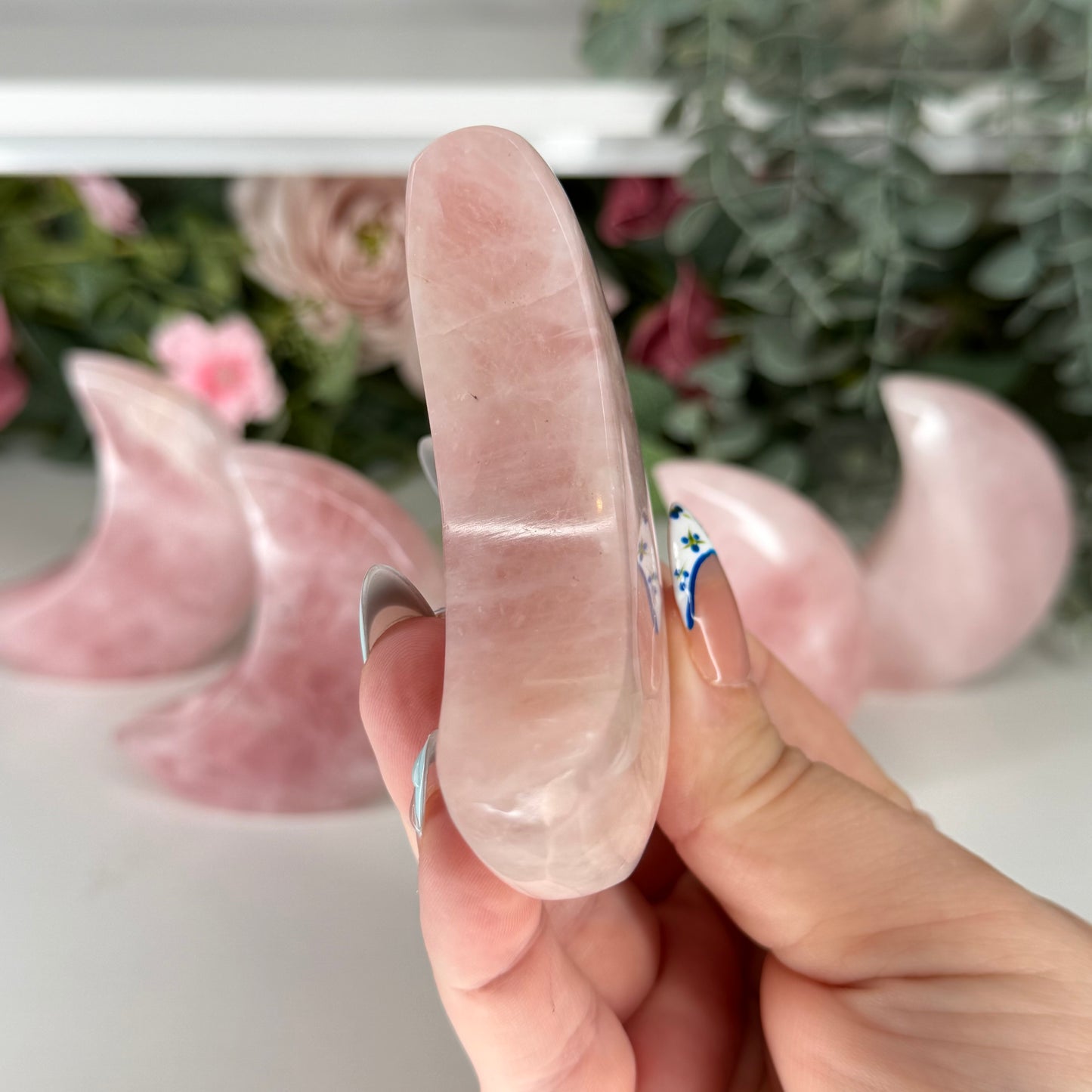 Rose Quartz Standing Moons