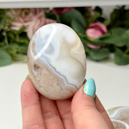 Orca Agate Palmstones