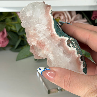 Apophyllite With Pink Chalcedony B
