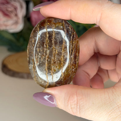 Thousand Layer Garden Quartz Palmstone