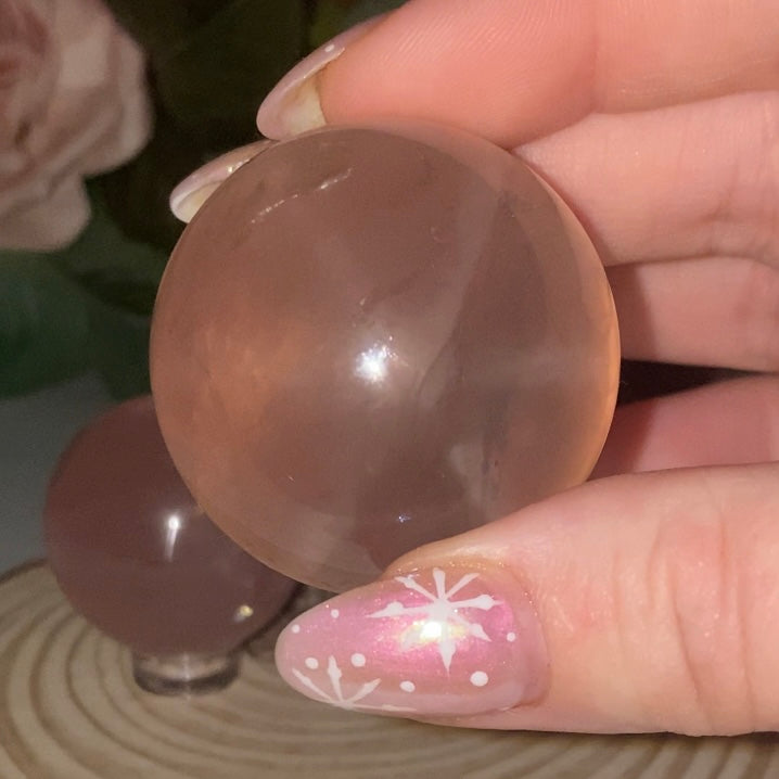 Star Rose Quartz Spheres