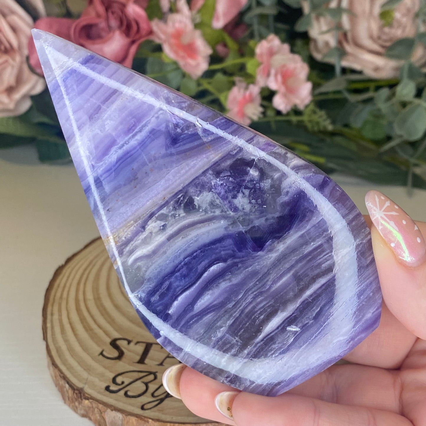 Silky Fluorite Teardrops