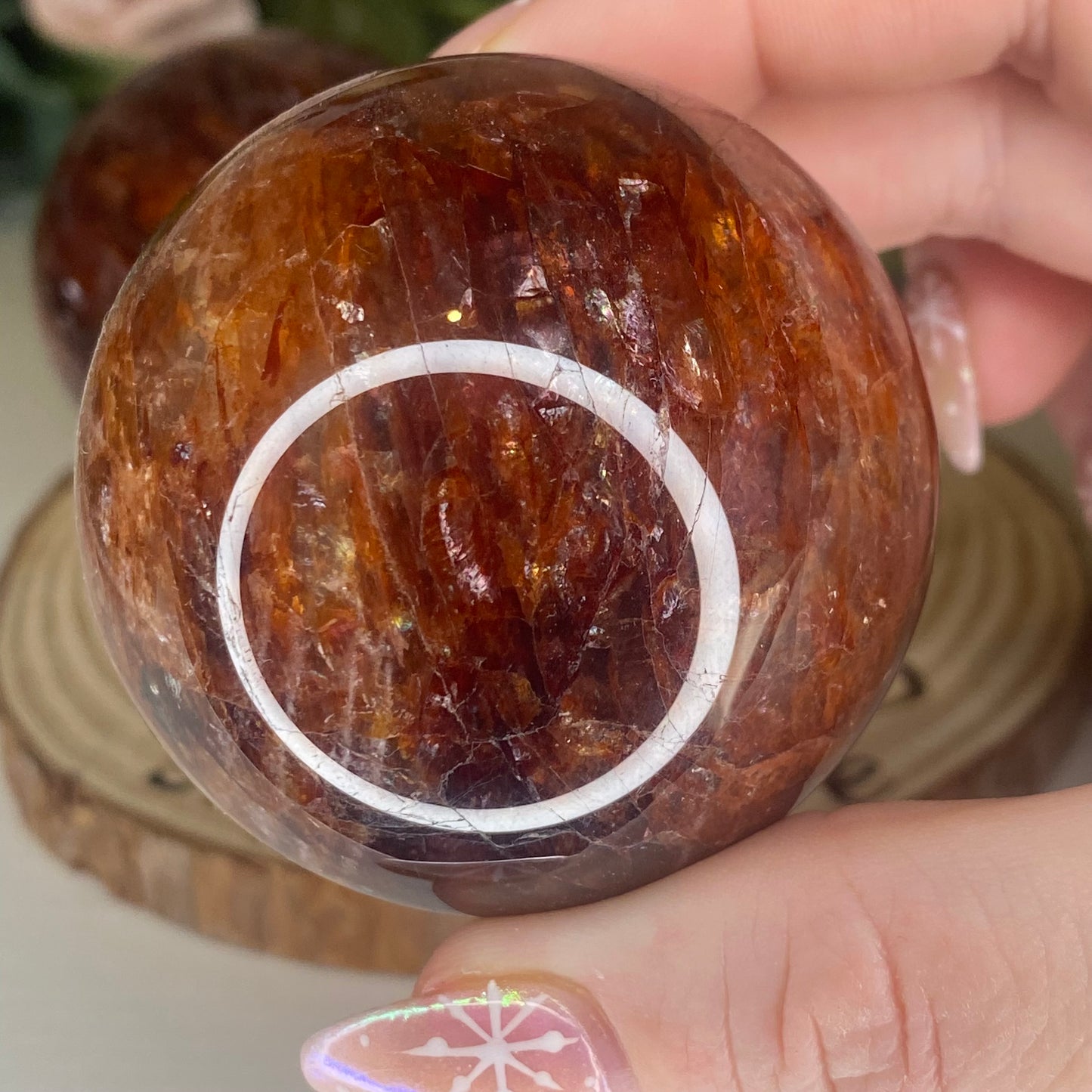 Fire Quartz Spheres