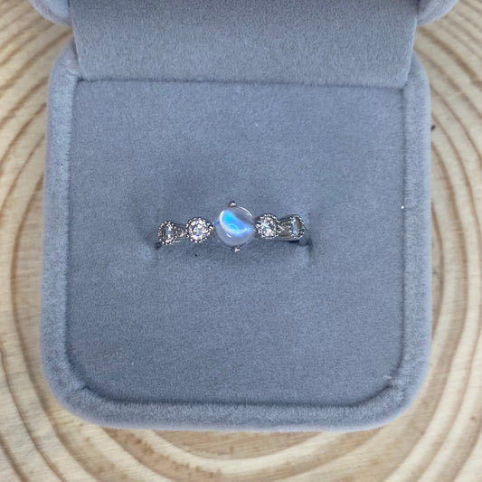 Moonstone S925 Adjustable Ring