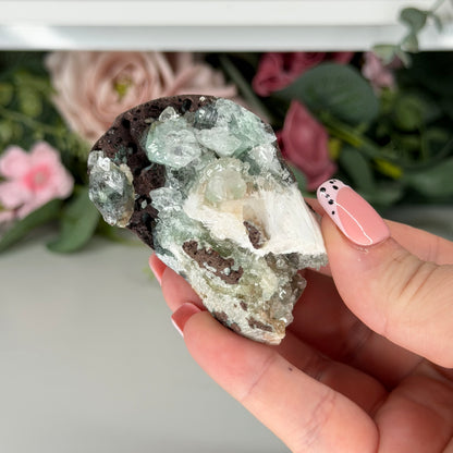 Green Apophyllite With Mordenite D