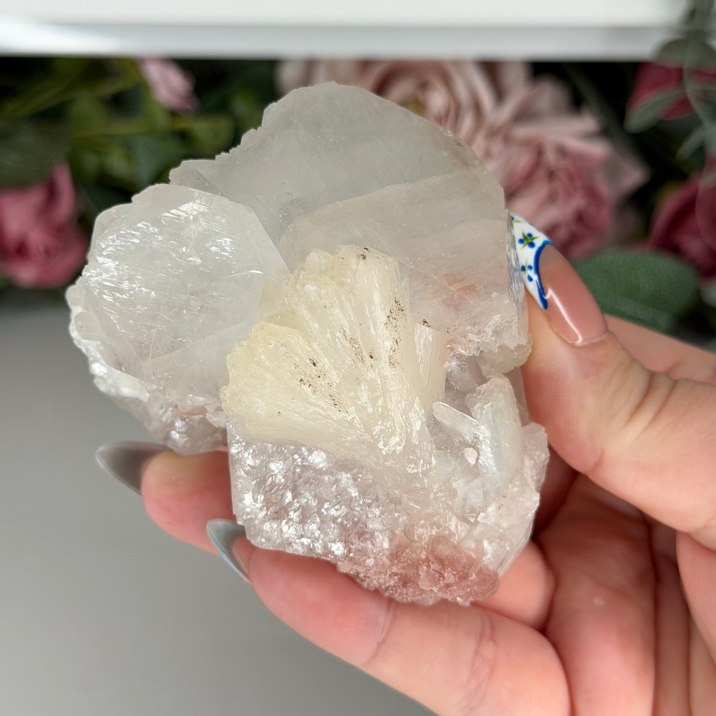 Apophyllite With Pink Chalcedony T