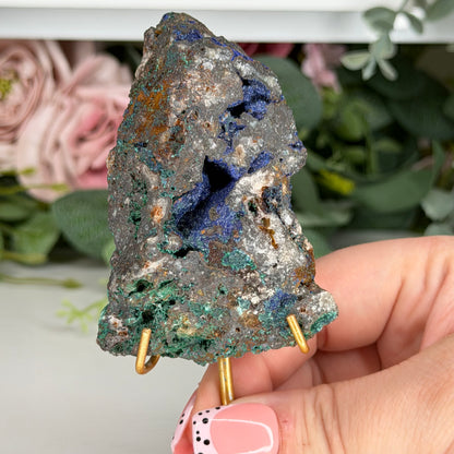 Azurite With Malachite From Indonesia