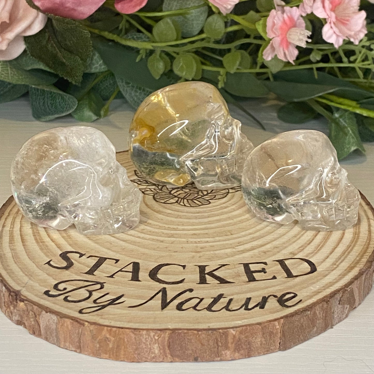 Clear Quartz Skulls
