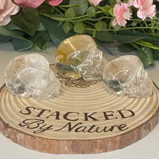Clear Quartz Skulls