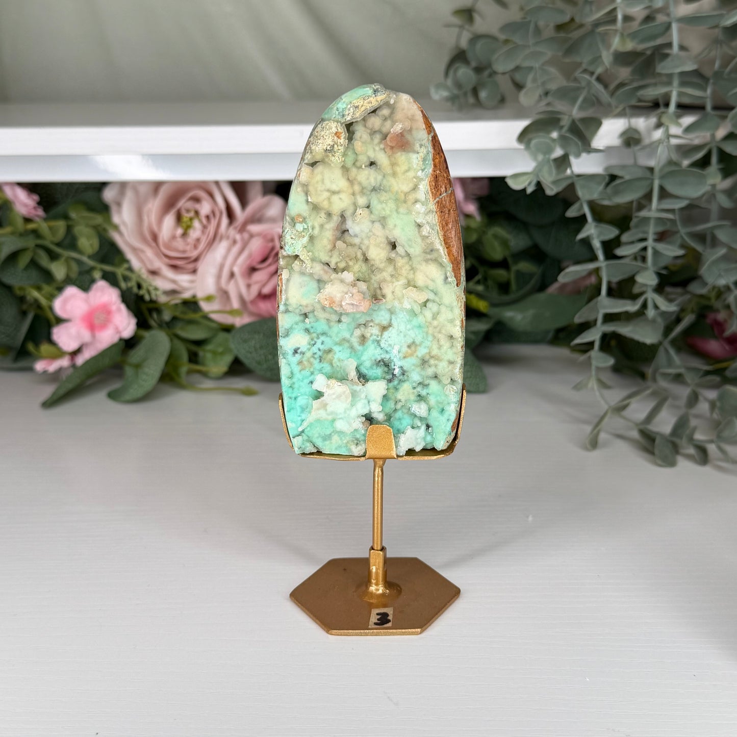 Smithsonite Freeform On Custom Stand