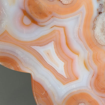 Carnelian Flower Agate Dish E