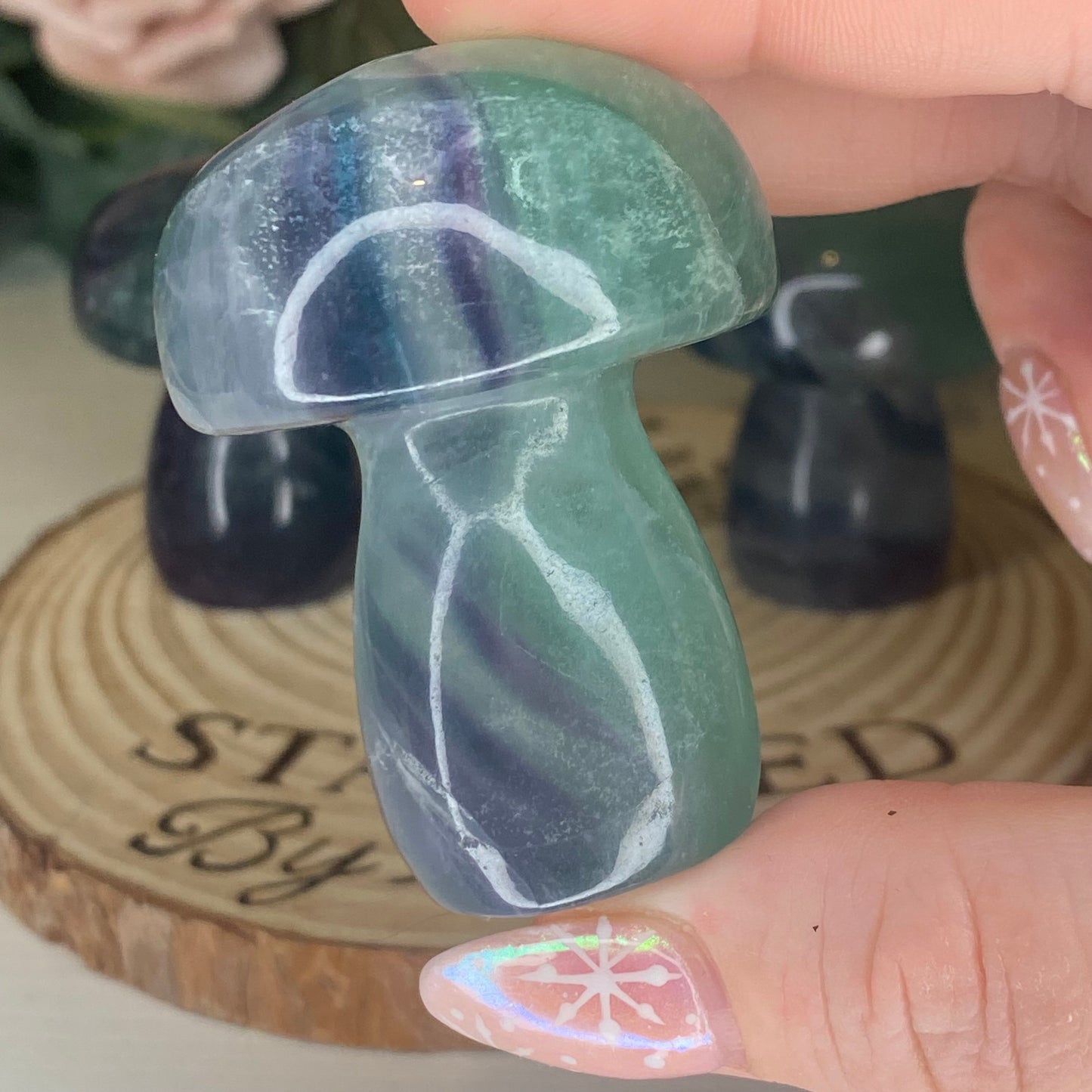 Fluorite Mushrooms