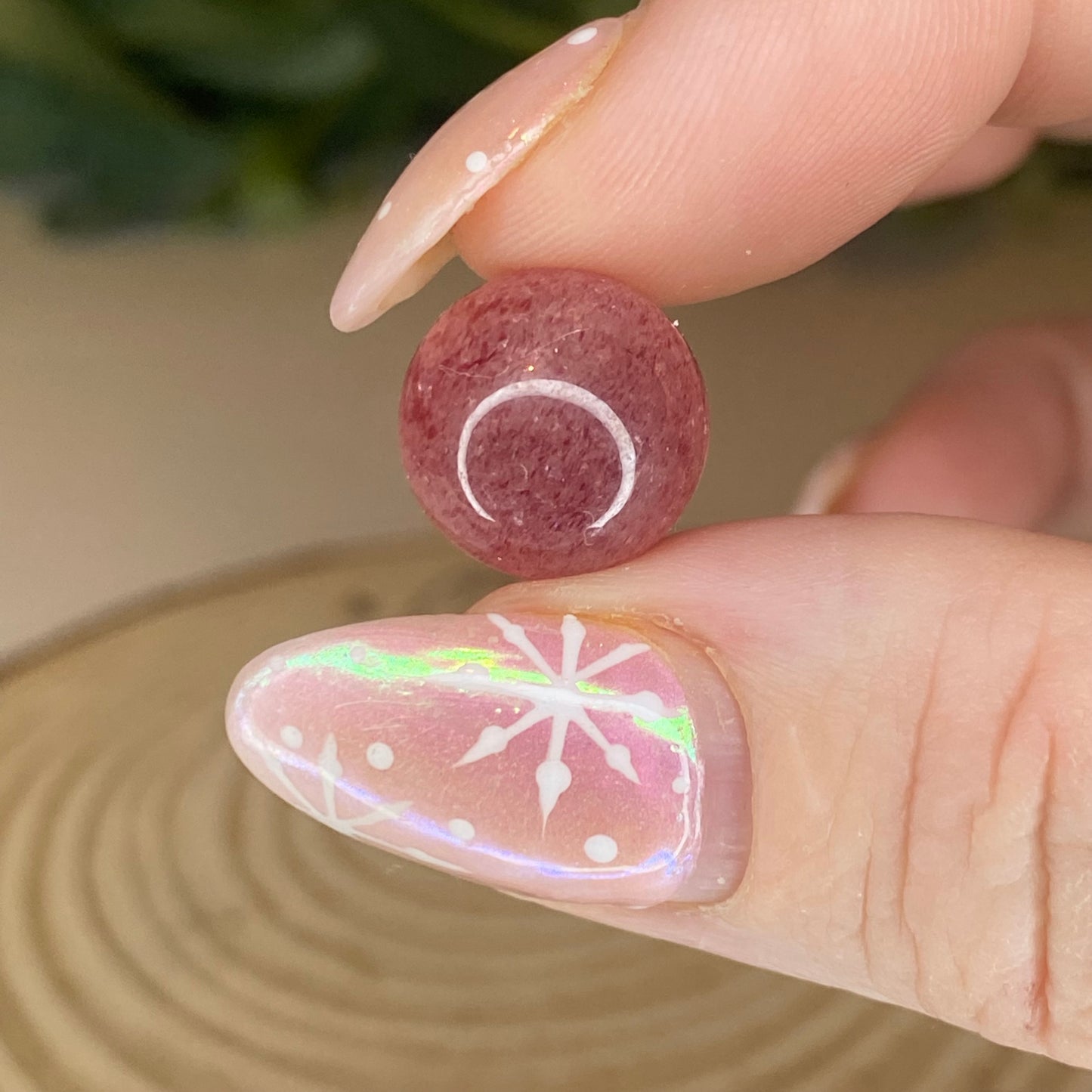 High Quality Strawberry Quartz Mini Sphere (Intuitively Chosen)