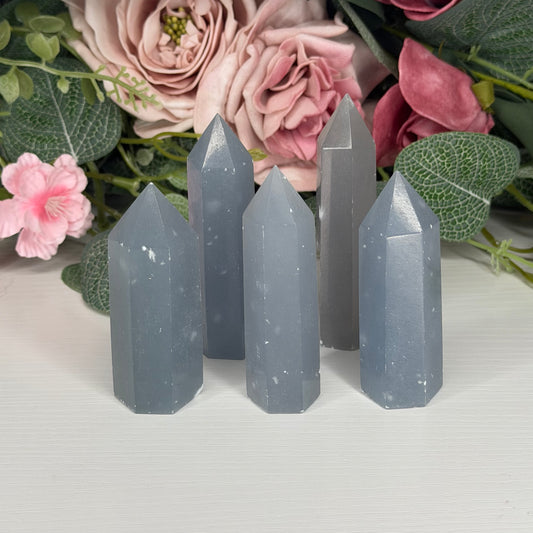 Snowflake Angelite Towers