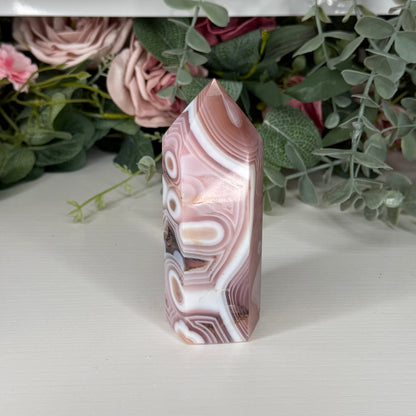 Pink Jelly Agate Towers