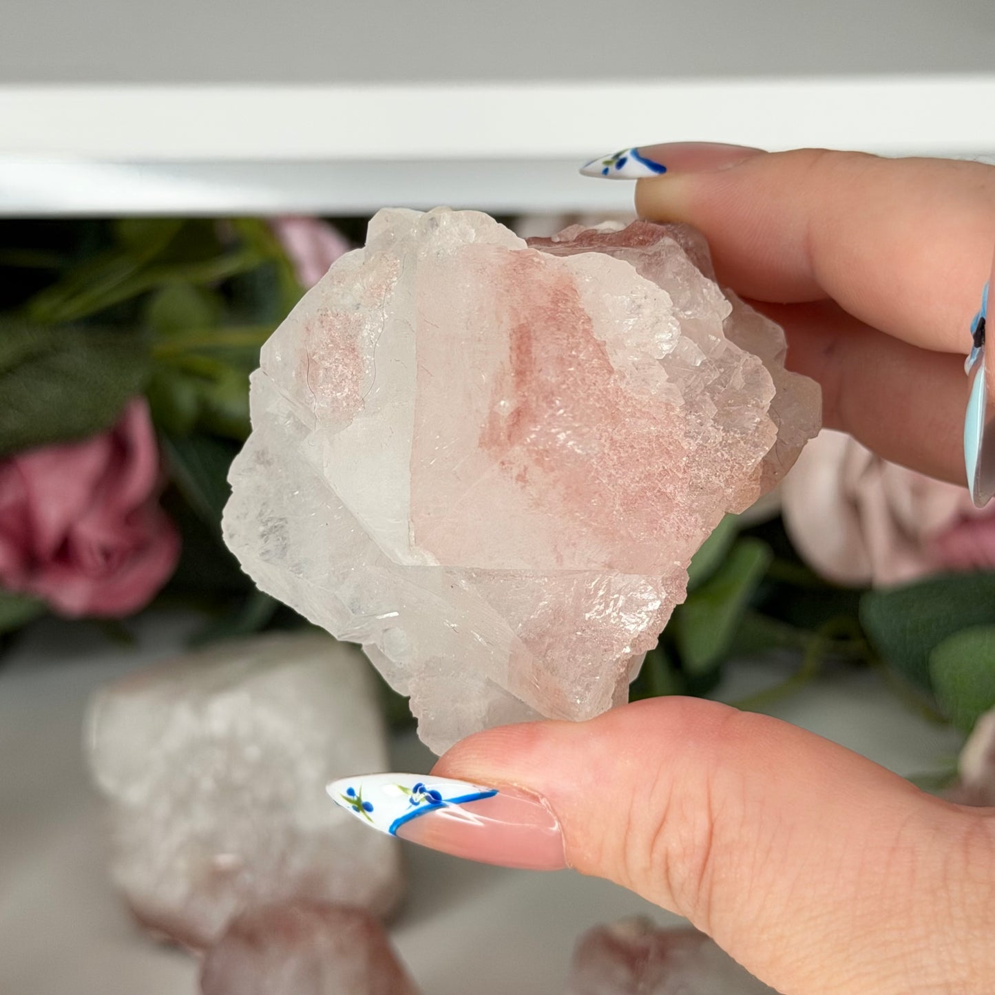 Apophyllite With Pink Chacedony