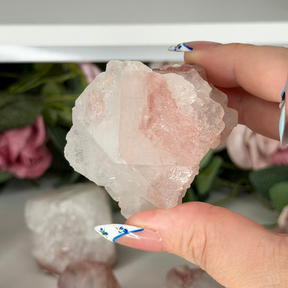 Apophyllite With Pink Chacedony