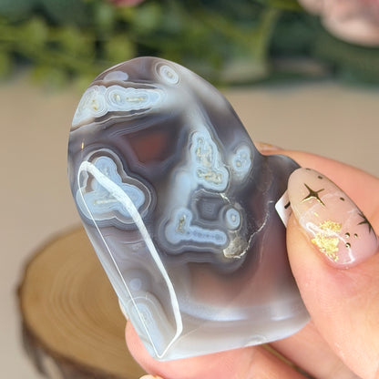 Swazi Agate Heart
