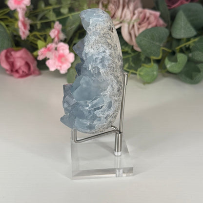 Celestite Egg on Stand