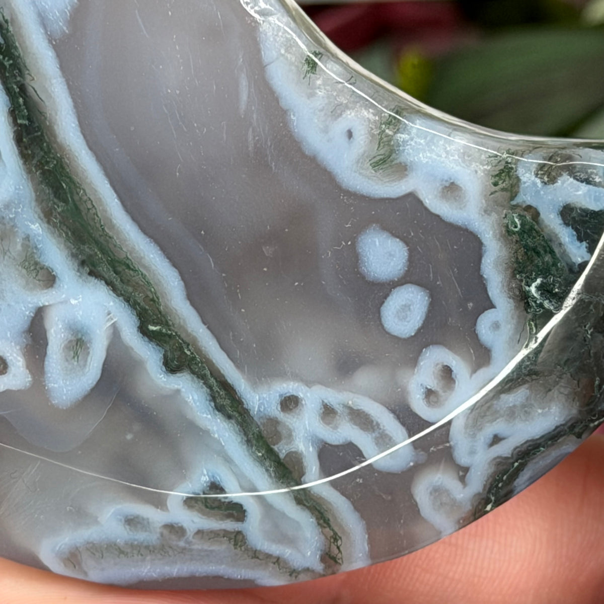 Moss Agate Moon E