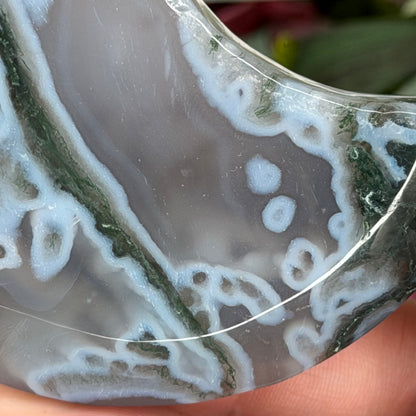 Moss Agate Moon E