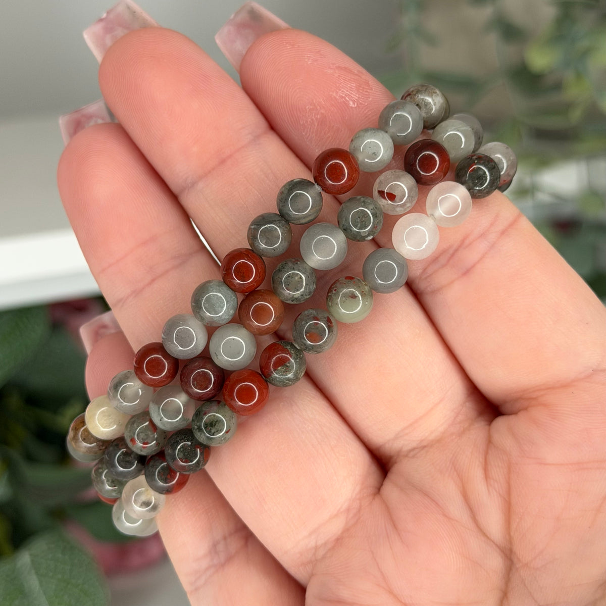 African Bloodstone Bracelet (6mm)