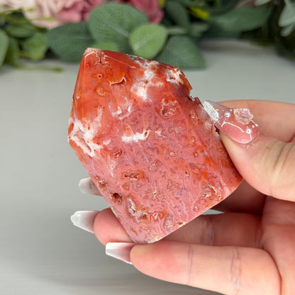 Pink Carnelian Domino Towers