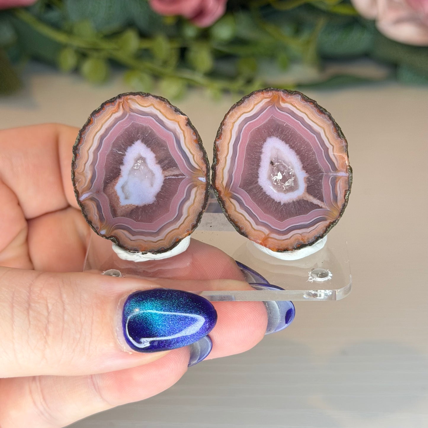 Zhanguo Agate Geode Pairs