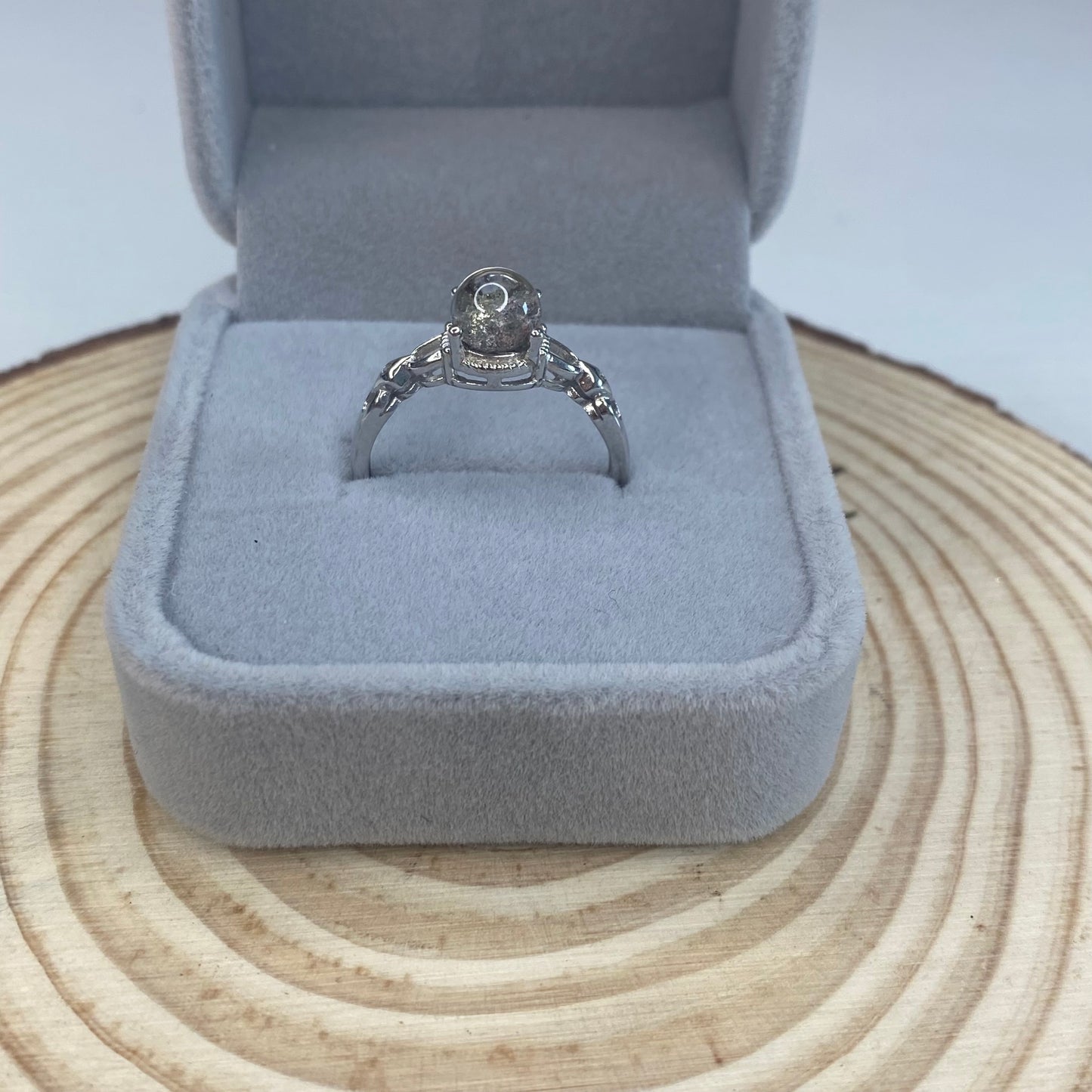 Garden Quartz S925 Adjustable Ring