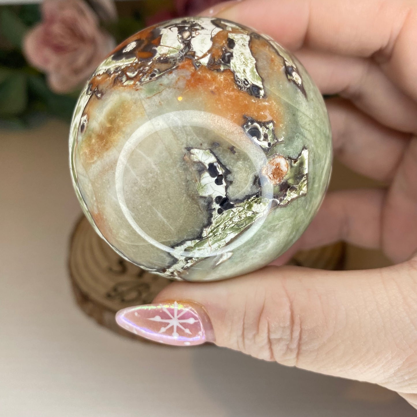 Money Agate Sphere