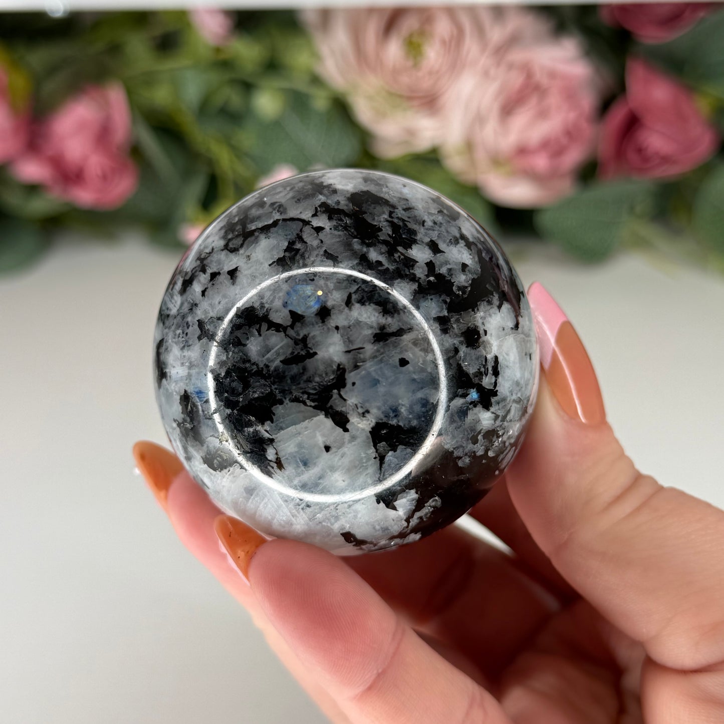 Rainbow Moonstone Spheres