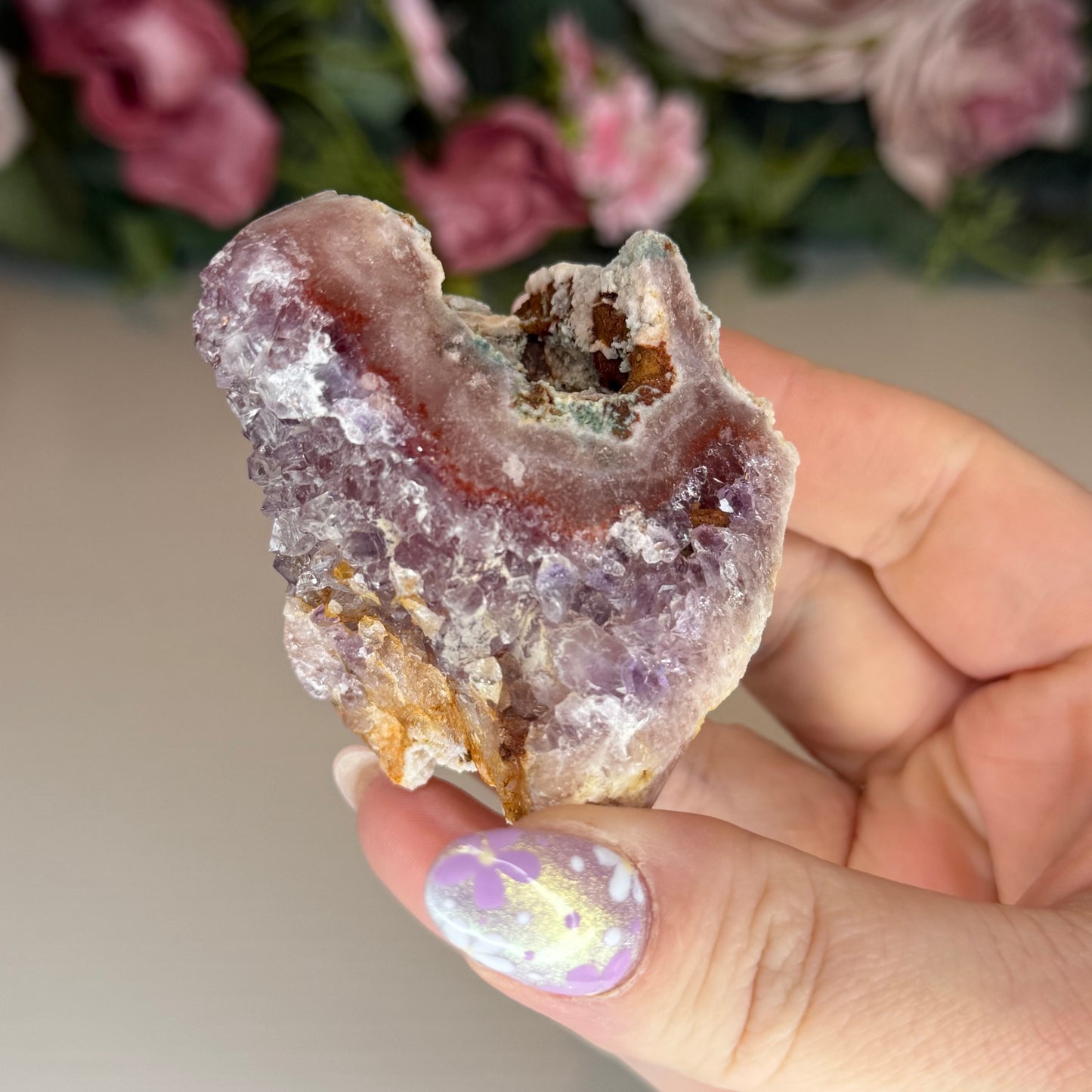 Raw Pink Amethyst Clusters