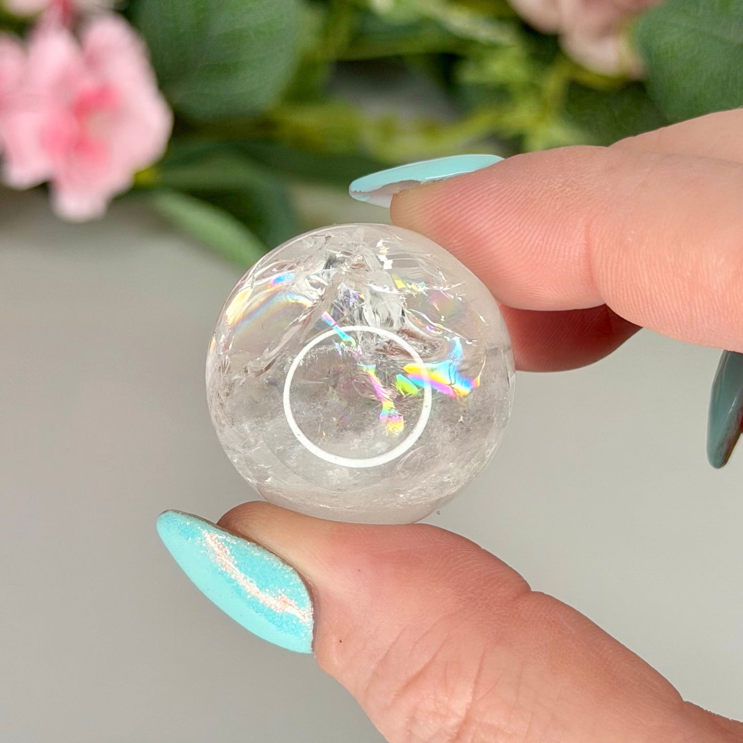 Rainbow Clear Quartz Spheres