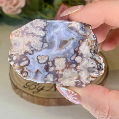 Blue Flower Agate Freeforms