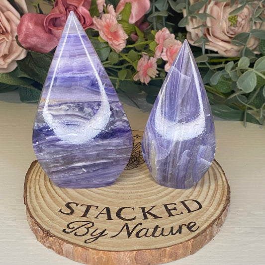 Silky Fluorite Teardrops
