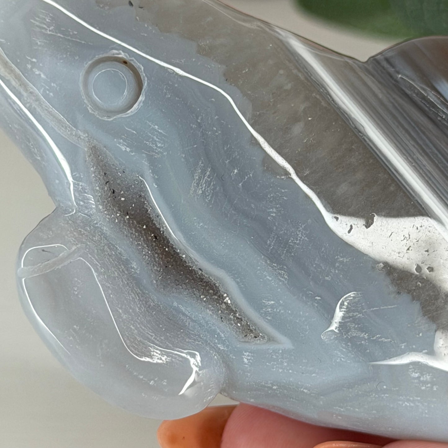 Druzy Agate Whales