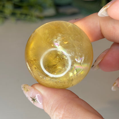 Honey Calcite Spheres